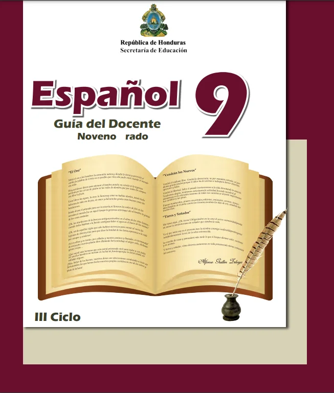 Libro de Español noveno grado