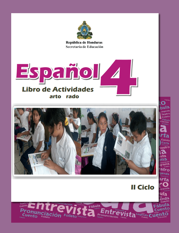 Español cuarto grado 【2024】 Libros de Honduras