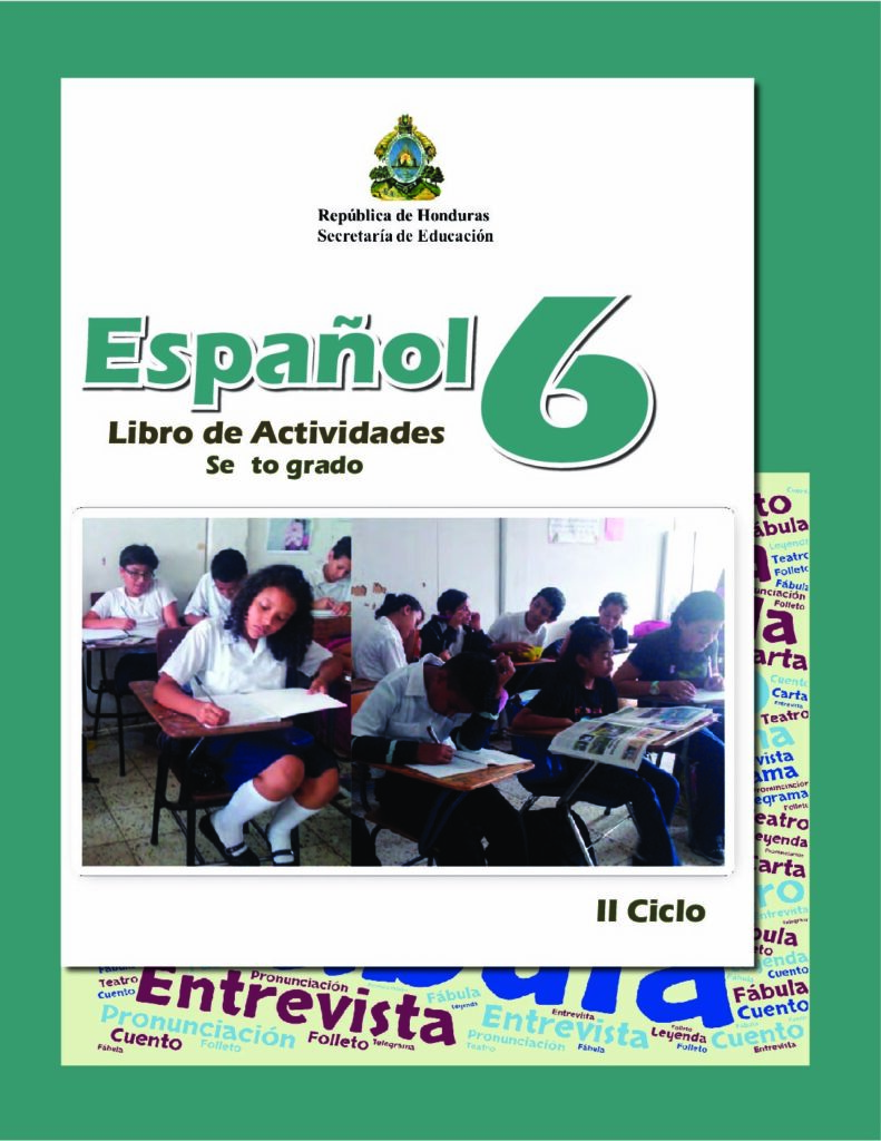 Español Sexto Grado 【2024】 Libros De Honduras 9376