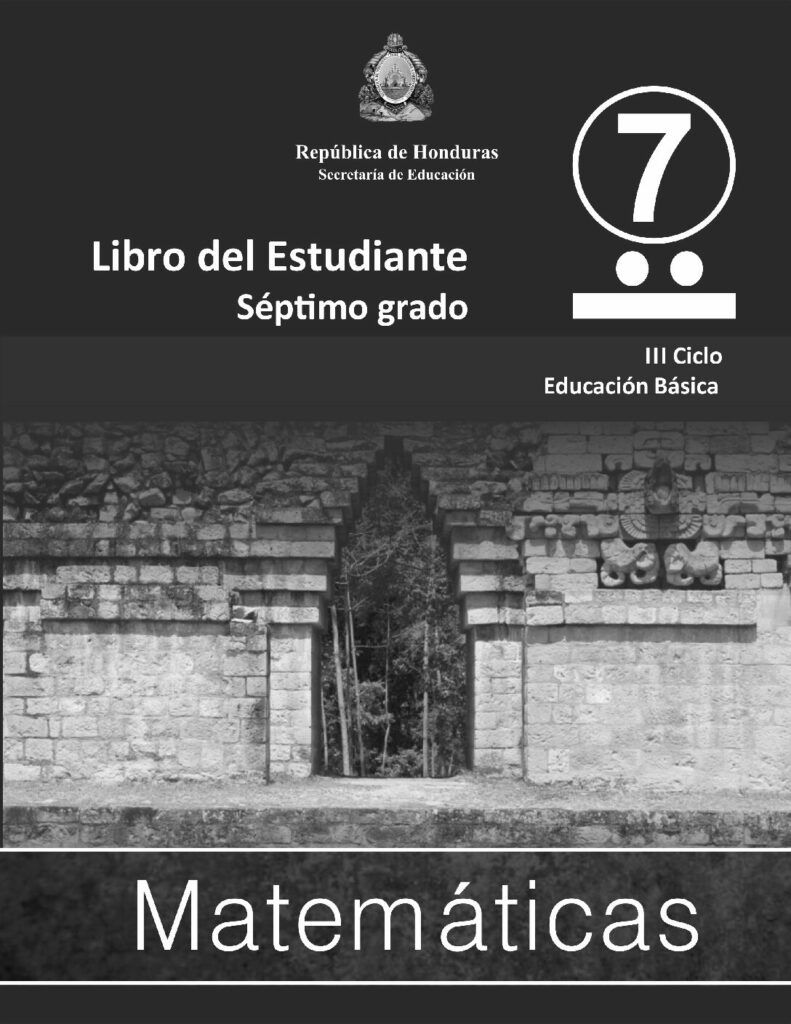 Libro de Matemáticas séptimo grado